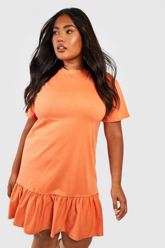BOOHOO Plus Cotton Ruffle Smock Dress 4 BOOHOO Plus Cotton Ruffle Smock Dress - Image 4