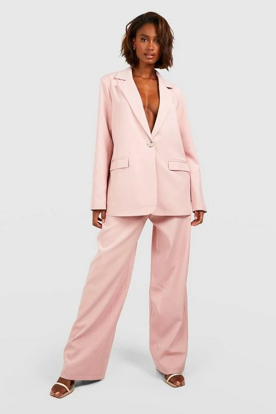 BOOHOO Single Breasted Relaxed Fit Tailored Blazer 3 BOOHOO Single Breasted Relaxed Fit Tailored Blazer - Image 3