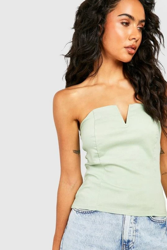 BOOHOO Bandeau V Detail Top 4 BOOHOO Bandeau V Detail Top - Image 4