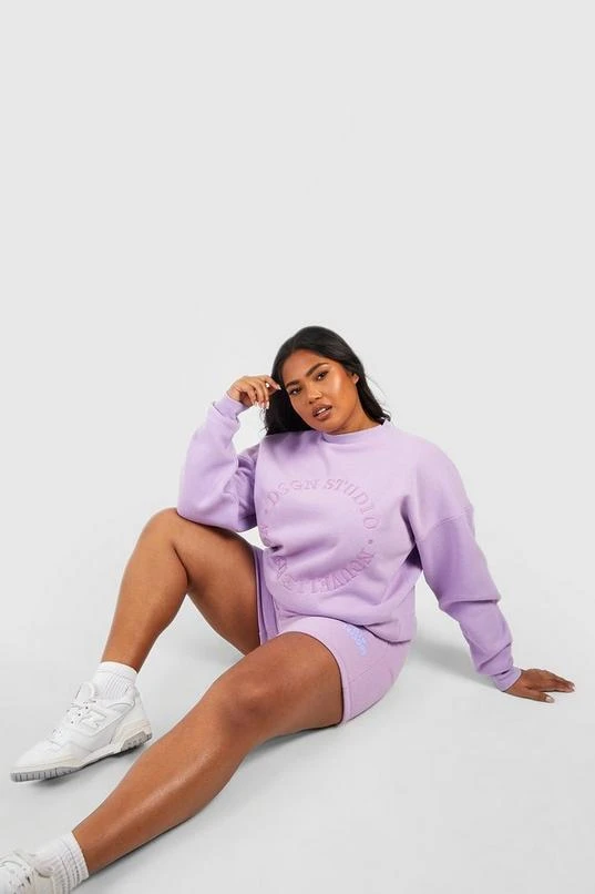 BOOHOO Plus Dsgn Studio Embroidered Sweatshirt 3 BOOHOO Plus Dsgn Studio Embroidered Sweatshirt - Image 3