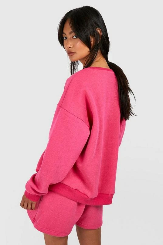BOOHOO Wardrobe Essentials Puff Print Sweatshirt Short Tracksuit 2 BOOHOO Wardrobe Essentials Puff Print Sweatshirt Short Tracksuit - Image 2