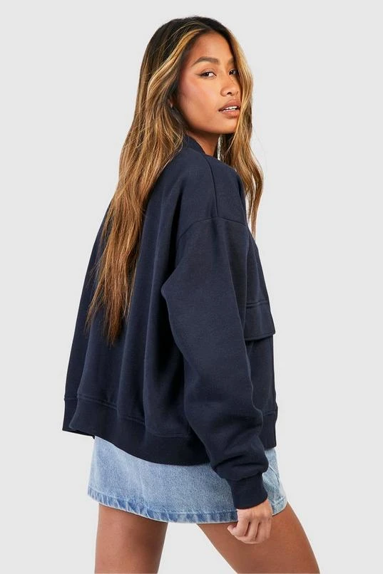 BOOHOO Pocket Detail Bomber Jacket 2 BOOHOO Pocket Detail Bomber Jacket - Image 2