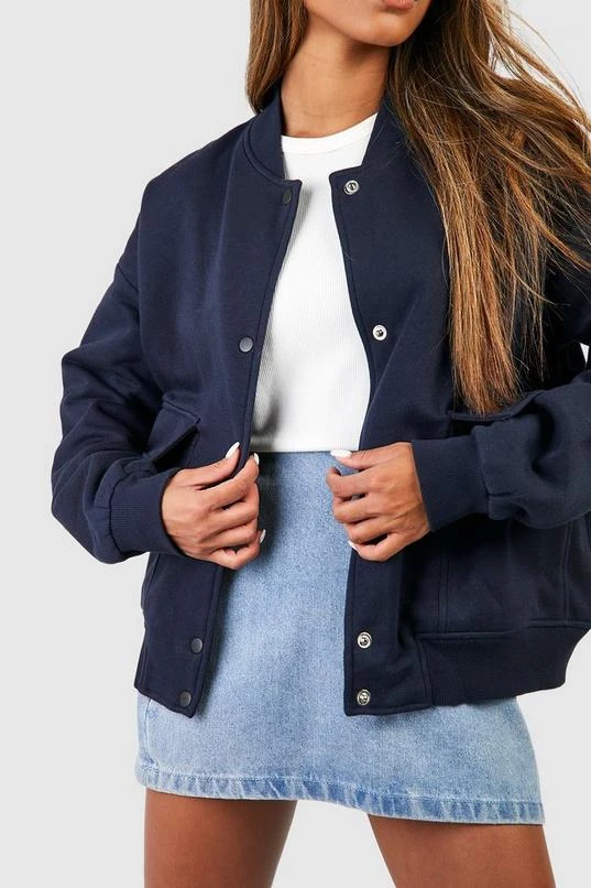 BOOHOO Pocket Detail Bomber Jacket 4 BOOHOO Pocket Detail Bomber Jacket - Image 4