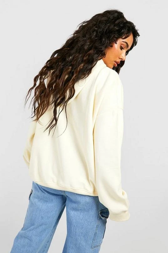 BOOHOO Love Club Puff Print Slogan Oversized Hoodie 2 BOOHOO Love Club Puff Print Slogan Oversized Hoodie - Image 2