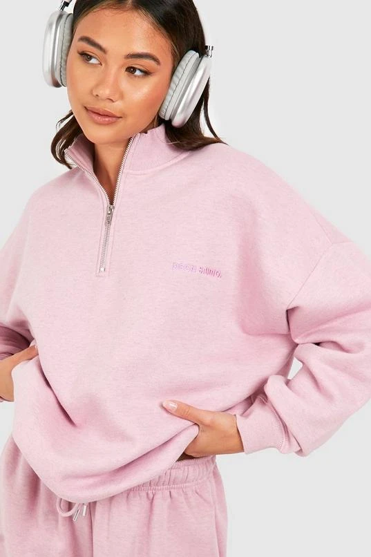 BOOHOO Overdyed Half Zip Sweatshirt Tracksuit 1 BOOHOO Overdyed Half Zip Sweatshirt Tracksuit