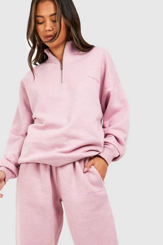 BOOHOO Overdyed Half Zip Sweatshirt Tracksuit 4 BOOHOO Overdyed Half Zip Sweatshirt Tracksuit - Image 4