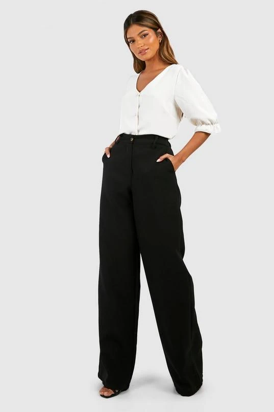 BOOHOO Cream Hammered Puff Sleeve Button Front Blouse 3 BOOHOO Cream Hammered Puff Sleeve Button Front Blouse - Image 3