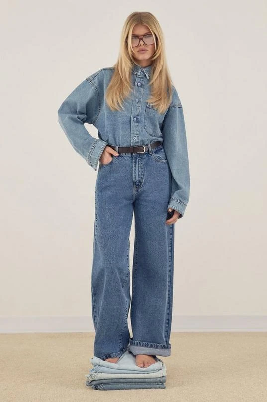 BOOHOO Basics High Waisted Wide Leg Jeans 1 BOOHOO Basics High Waisted Wide Leg Jeans