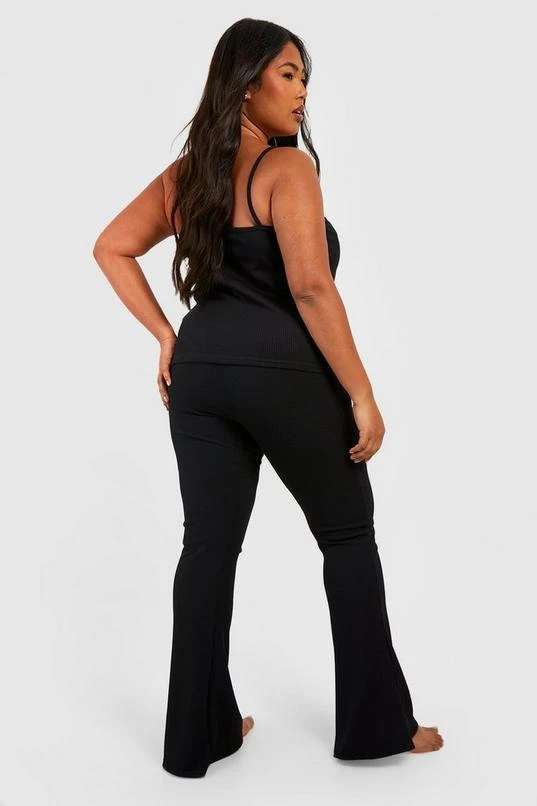 BOOHOO Plus Rib Strappy Cami & Pants Set 2 BOOHOO Plus Rib Strappy Cami & Pants Set - Image 2