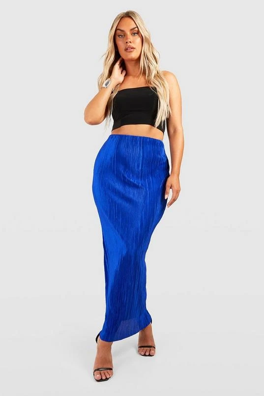BOOHOO Plus Plisse Maxi Skirt 1 BOOHOO Plus Plisse Maxi Skirt