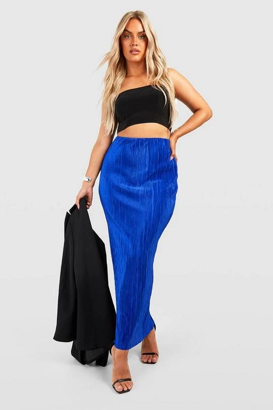 BOOHOO Plus Plisse Maxi Skirt 3 BOOHOO Plus Plisse Maxi Skirt - Image 3