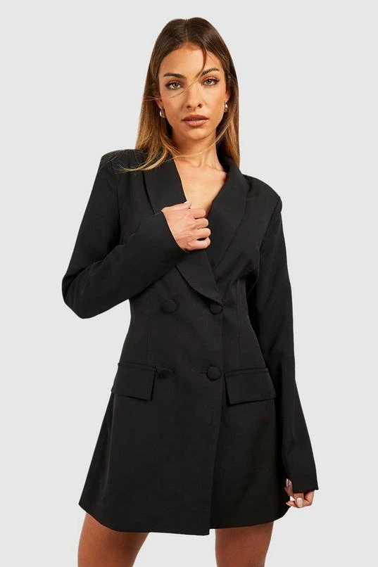 BOOHOO Open Bow Back Tailored Blazer Dress 1 BOOHOO Open Bow Back Tailored Blazer Dress