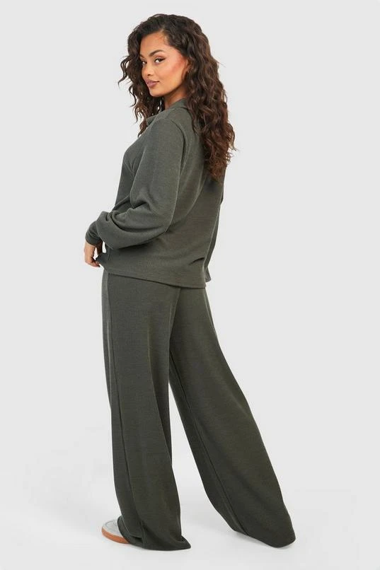 BOOHOO Ribbed Wide Leg Pants 2 BOOHOO Ribbed Wide Leg Pants - Image 2