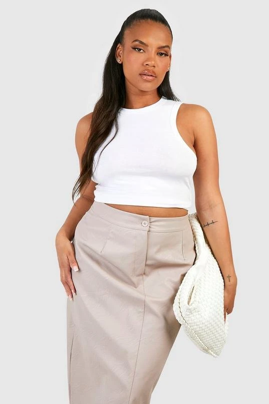 BOOHOO Plus Pu Midaxi Skirt 4 BOOHOO Plus Pu Midaxi Skirt - Image 4