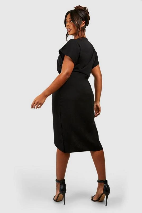 BOOHOO Plus Wrap Front Midi Dress 2 BOOHOO Plus Wrap Front Midi Dress - Image 2
