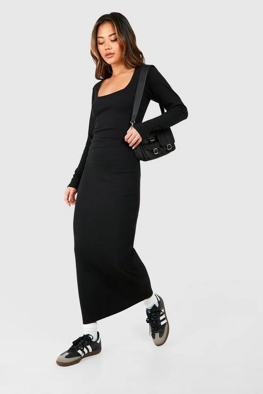 BOOHOO Square Neck Long Sleeve Maxi Dress 3 BOOHOO Square Neck Long Sleeve Maxi Dress - Image 3