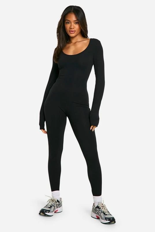 BOOHOO Super Soft Scoop Neck Unitard 1 BOOHOO Super Soft Scoop Neck Unitard
