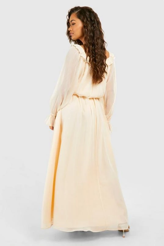 BOOHOO Blouson Chiffon Maxi Dress 2 BOOHOO Blouson Chiffon Maxi Dress - Image 2