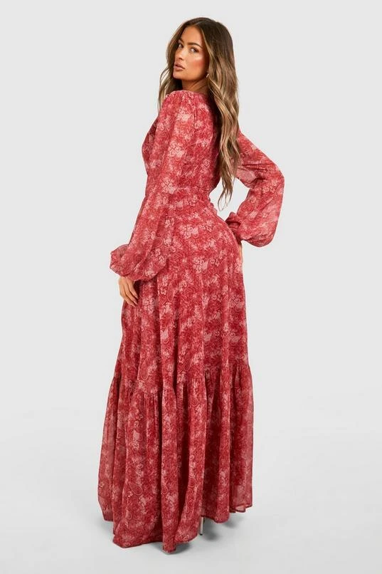 BOOHOO Paisley Print Cut Out Maxi Dress 2 BOOHOO Paisley Print Cut Out Maxi Dress - Image 2
