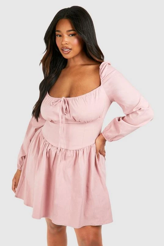 BOOHOO Plus Bengaline Milkmaid Corest Skater Dress 3 BOOHOO Plus Bengaline Milkmaid Corest Skater Dress - Image 3