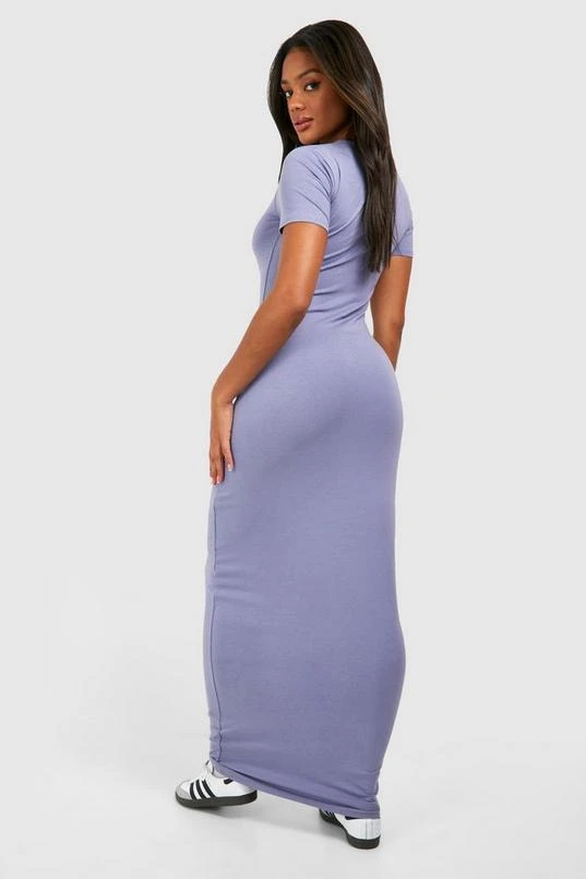 BOOHOO Crew Neck Short Sleeve Modal Maxi Dress 2 BOOHOO Crew Neck Short Sleeve Modal Maxi Dress - Image 2