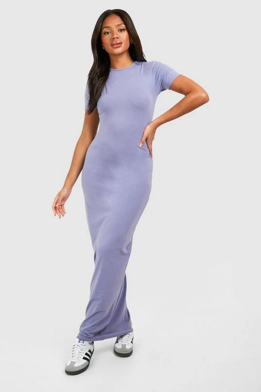 BOOHOO Crew Neck Short Sleeve Modal Maxi Dress 3 BOOHOO Crew Neck Short Sleeve Modal Maxi Dress - Image 3