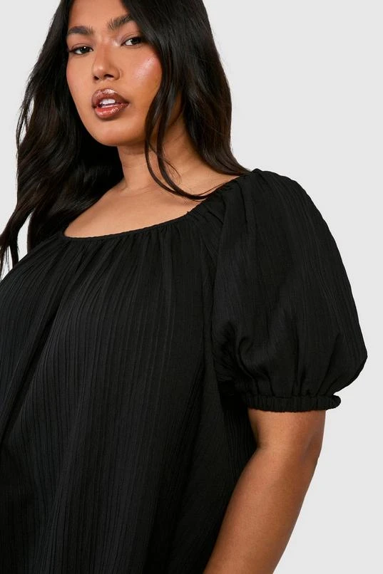 BOOHOO Plus Puff Sleeve Shift Dress 4 BOOHOO Plus Puff Sleeve Shift Dress - Image 4