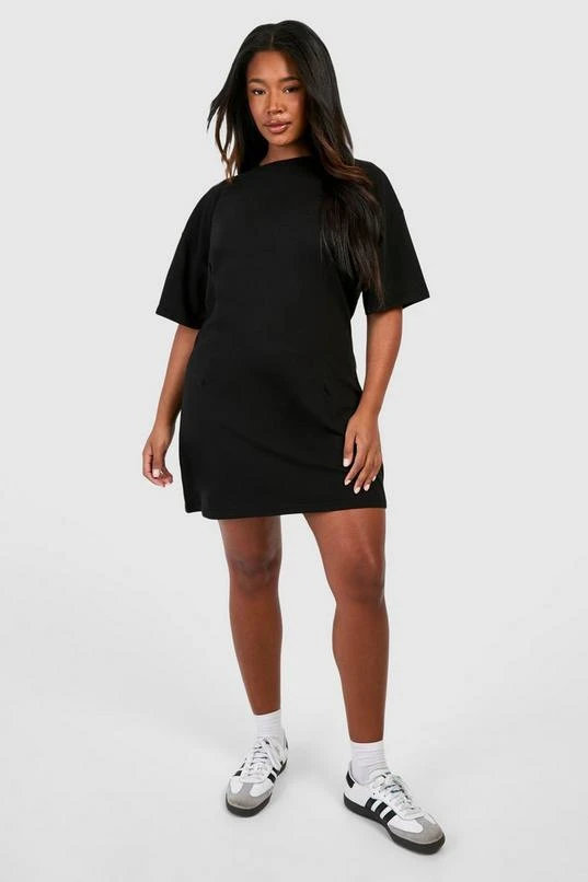 BOOHOO Plus A-line Structured T-shirt Dress 3 BOOHOO Plus A-line Structured T-shirt Dress - Image 3