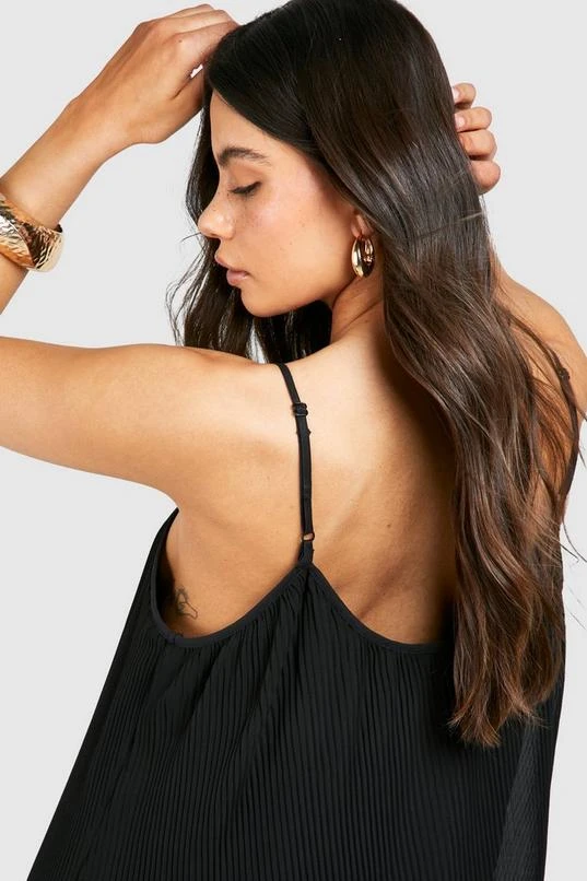 BOOHOO Pleated Strappy Maxi Dress 4 BOOHOO Pleated Strappy Maxi Dress - Image 4