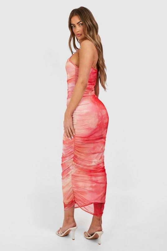 BOOHOO Strappy Mesh Floral Maxi Dress 2 BOOHOO Strappy Mesh Floral Maxi Dress - Image 2