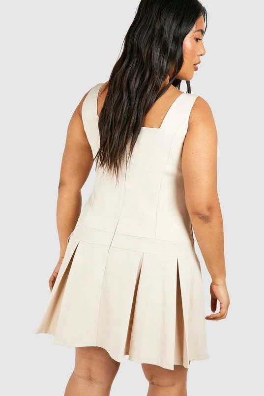 BOOHOO Plus Woven Bow Detail Strappy Skater Dress 2 BOOHOO Plus Woven Bow Detail Strappy Skater Dress - Image 2