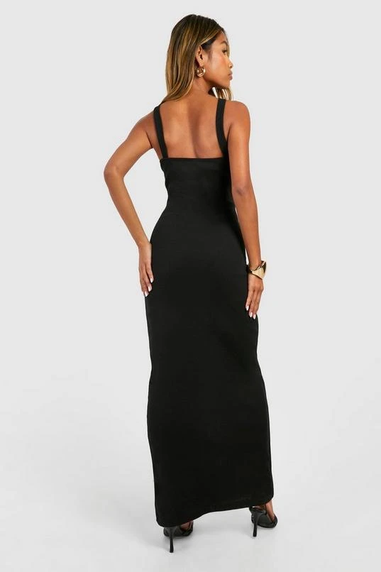 BOOHOO Halter Rib Maxi Dress 2 BOOHOO Halter Rib Maxi Dress - Image 2