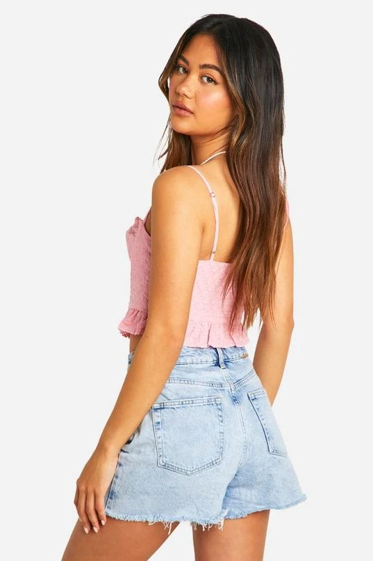 BOOHOO Broderie Frill Hem Corset 2 BOOHOO Broderie Frill Hem Corset - Image 2