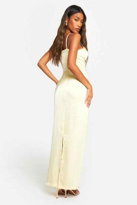 BOOHOO Satin Lace Cup Maxi Dress 2 BOOHOO Satin Lace Cup Maxi Dress - Image 2