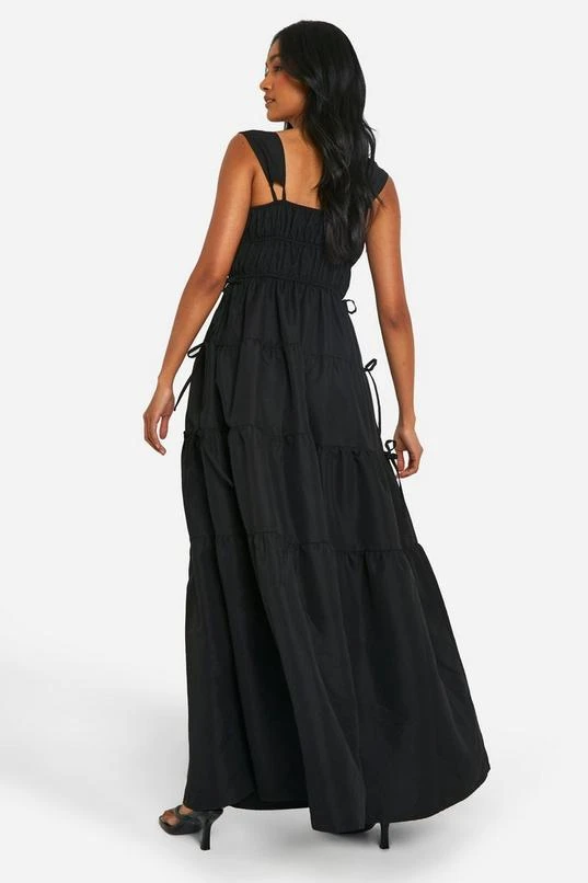 BOOHOO Shirred Tiered Maxi Dress 2 BOOHOO Shirred Tiered Maxi Dress - Image 2