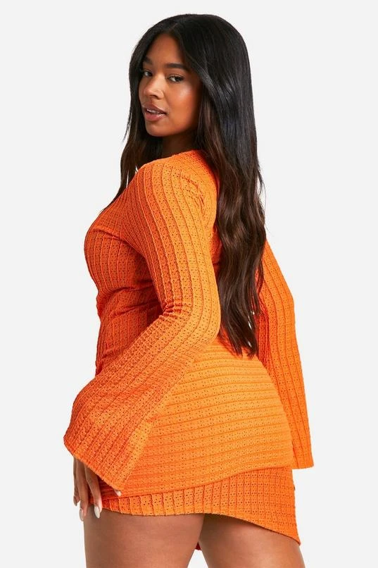 BOOHOO Plus Textured Drape Mini Dress 2 BOOHOO Plus Textured Drape Mini Dress - Image 2