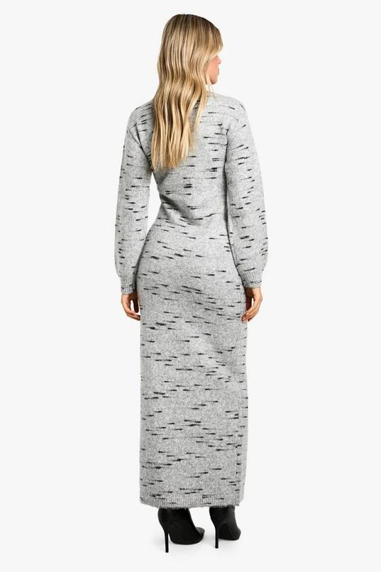 BOOHOO Soft Knit Marl Knitted Maxi Dress 2 BOOHOO Soft Knit Marl Knitted Maxi Dress - Image 2