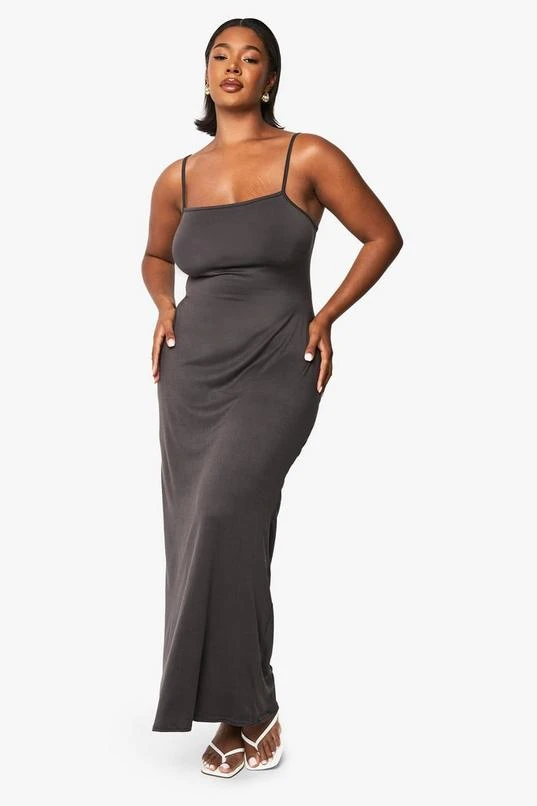 BOOHOO Plus Super Soft Scoop Neck Maxi Dress 1 BOOHOO Plus Super Soft Scoop Neck Maxi Dress