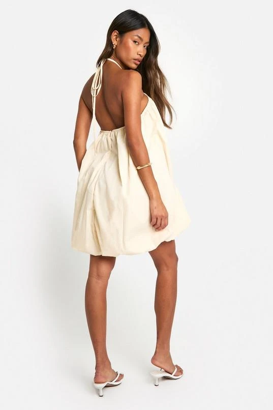 BOOHOO Halter Puffball Mini Dress 2 BOOHOO Halter Puffball Mini Dress - Image 2