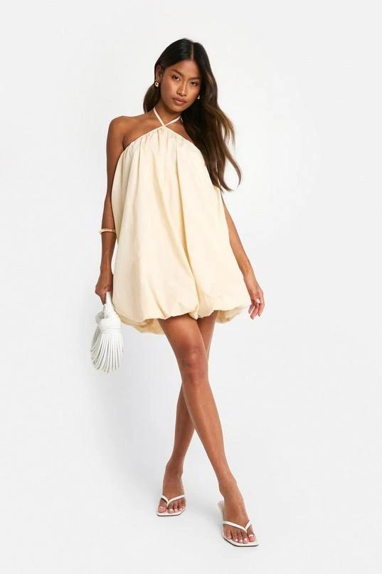 BOOHOO Halter Puffball Mini Dress 3 BOOHOO Halter Puffball Mini Dress - Image 3