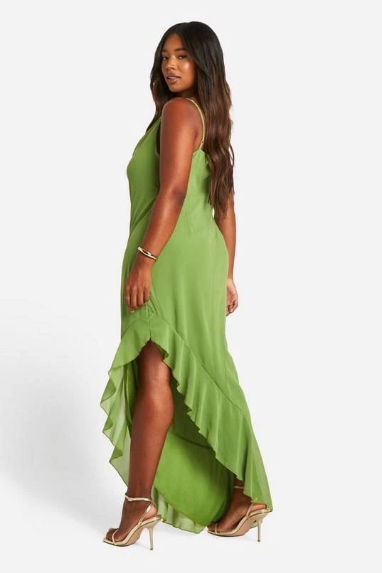 BOOHOO Plus Chiffon Cowl Neck Maxi Dress 2 BOOHOO Plus Chiffon Cowl Neck Maxi Dress - Image 2