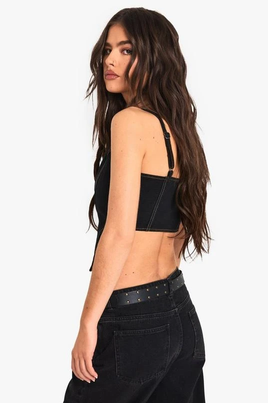 BOOHOO Contrast Stitch Corset 2 BOOHOO Contrast Stitch Corset - Image 2
