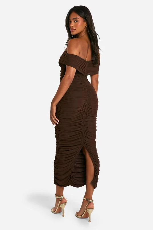 BOOHOO Premium Power Mesh Structured Midi Dress 2 BOOHOO Premium Power Mesh Structured Midi Dress - Image 2