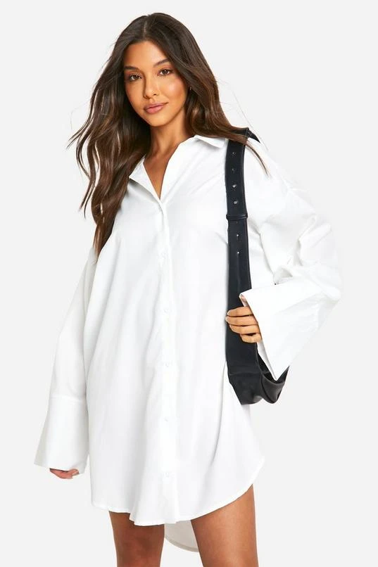 BOOHOO Wide Sleeve Shirt Dress 3 BOOHOO Wide Sleeve Shirt Dress - Image 3