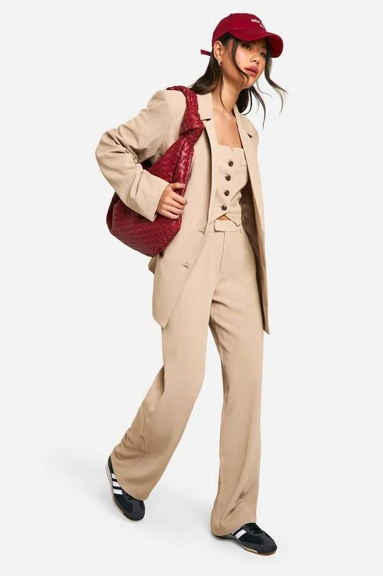 BOOHOO Wide Leg Relaxed Fit Dress Pants 3 BOOHOO Wide Leg Relaxed Fit Dress Pants - Image 3