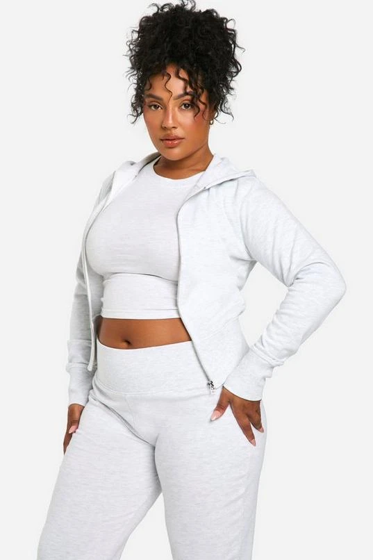 BOOHOO Plus Fitted Hoodie And Yoga Pant 3 Piece Tracksuit 4 BOOHOO Plus Fitted Hoodie And Yoga Pant 3 Piece Tracksuit - Image 4
