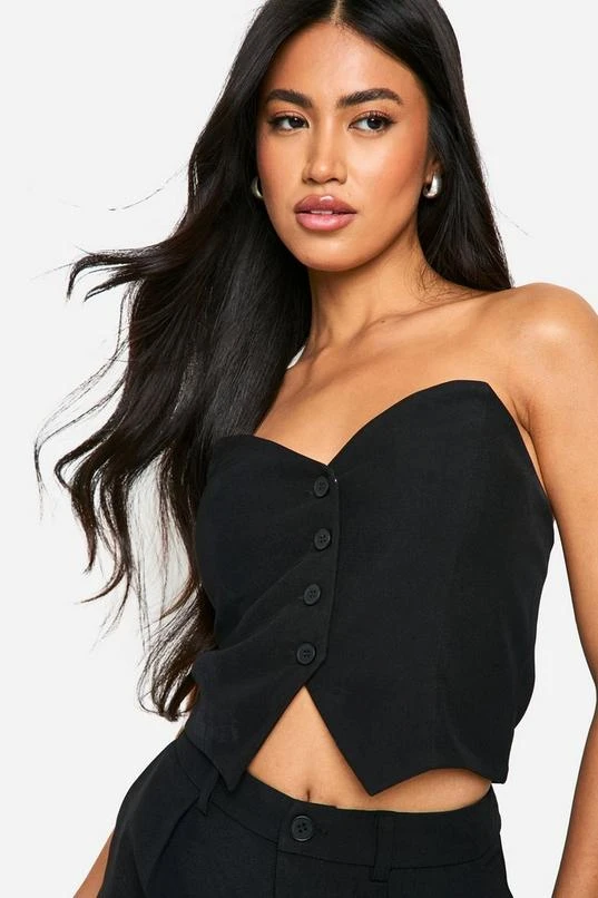 BOOHOO Bandeau Corset Style Waistcoat 4 BOOHOO Bandeau Corset Style Waistcoat - Image 4