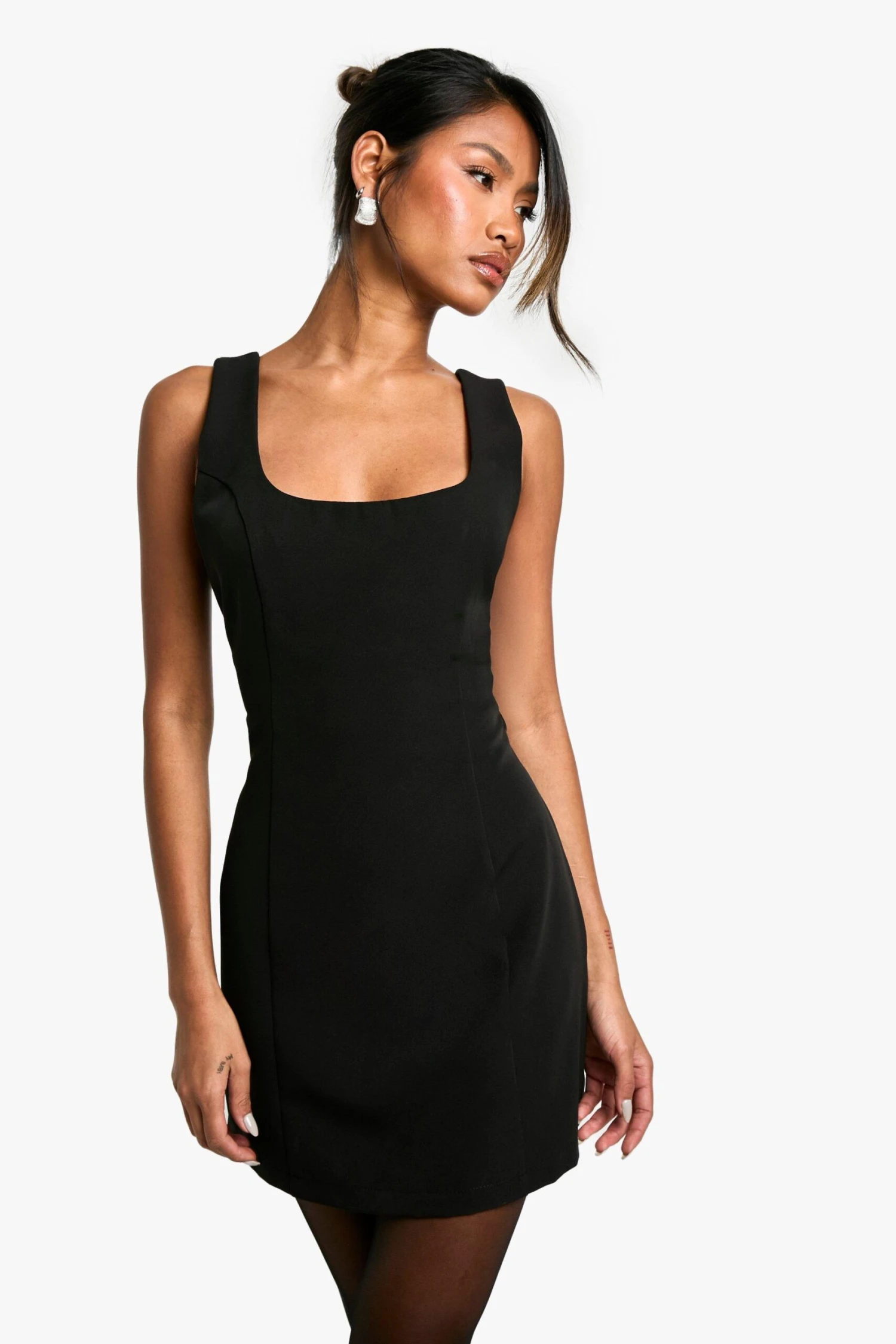 BOOHOO Diamante Bow Tailored Mini Dress 5 BOOHOO Diamante Bow Tailored Mini Dress - Image 5