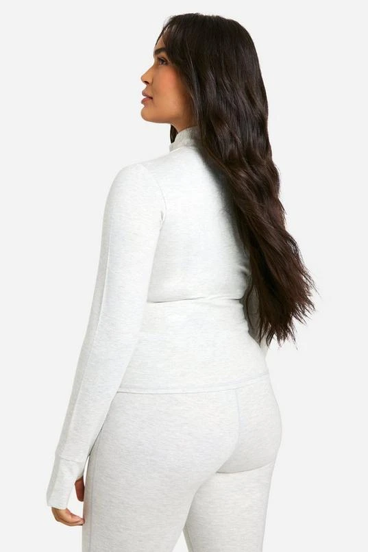 BOOHOO Plus Dsgn Studio Supersoft Sculpt Zip Through Jacket 2 BOOHOO Plus Dsgn Studio Supersoft Sculpt Zip Through Jacket - Image 2