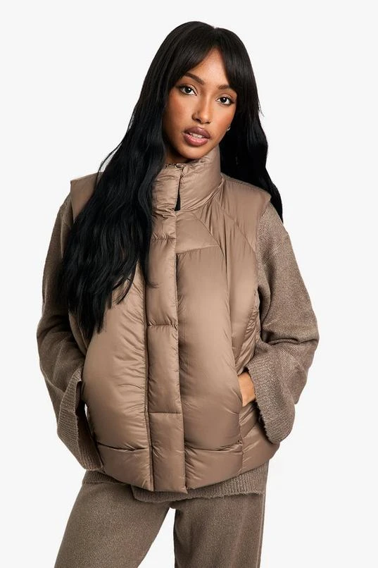 BOOHOO Quilt Detail Puffer Gilet 1 BOOHOO Quilt Detail Puffer Gilet